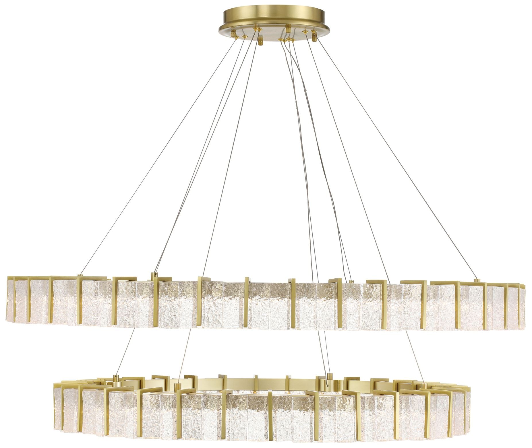 Lavery Sevryn LED 44.5-in Soft Brass Indoor Chandelier