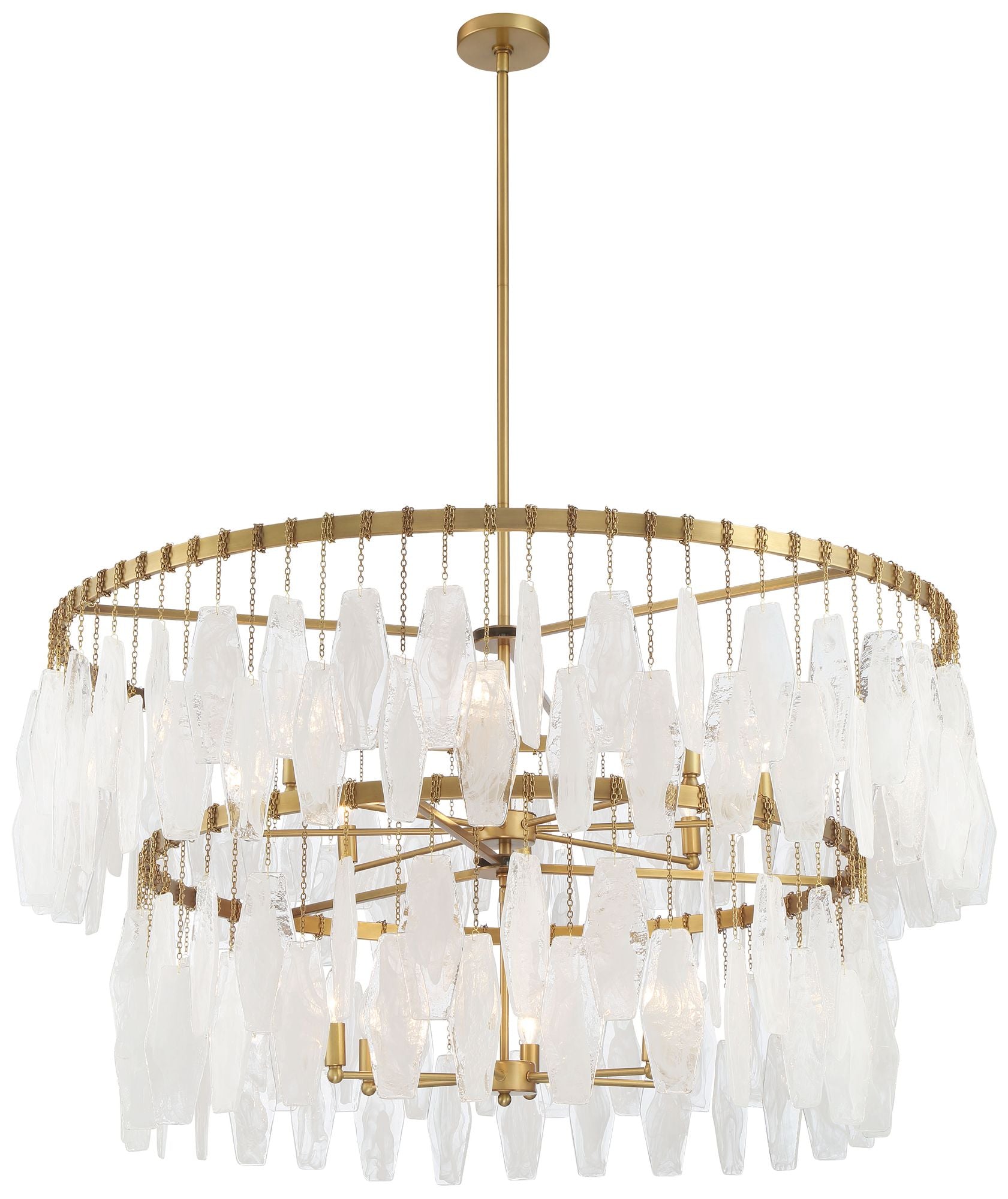 Lavery Willow 14-Light 45-in Legacy Brass Chandelier