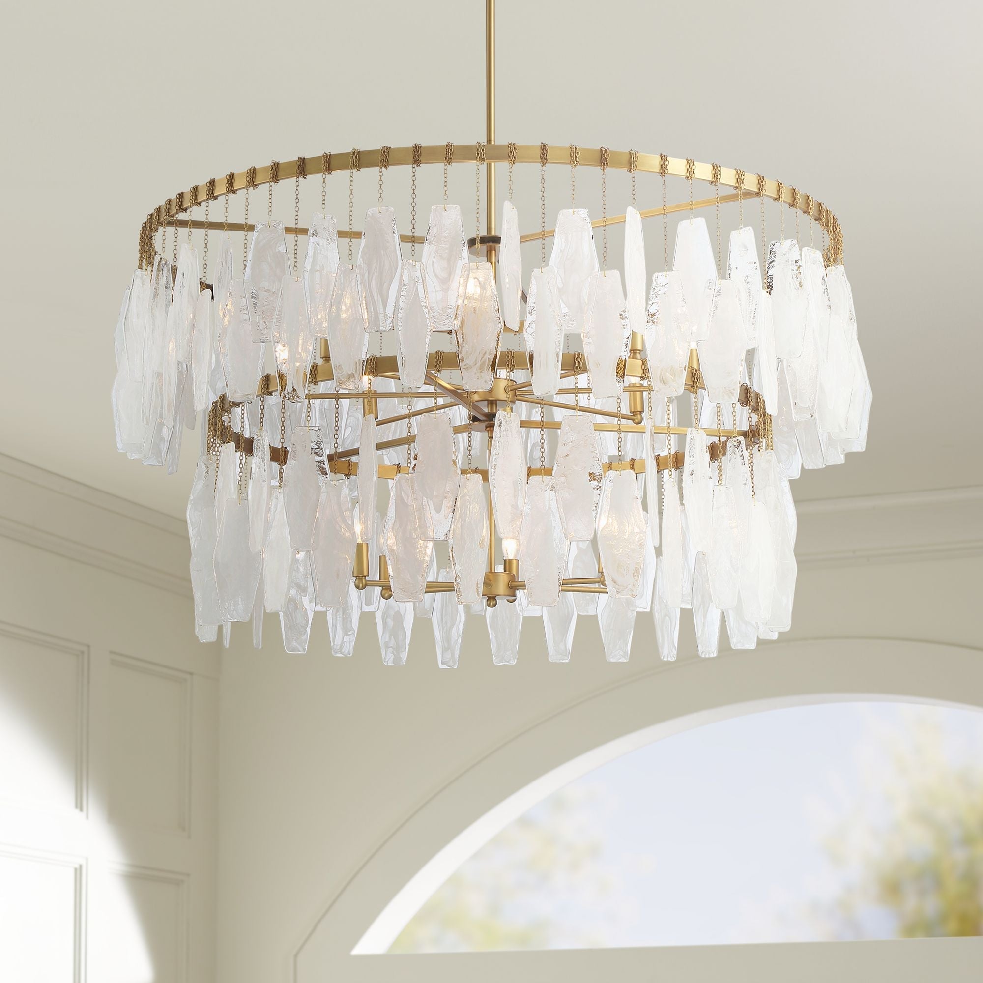 Lavery Willow 14-Light 45-in Legacy Brass Chandelier