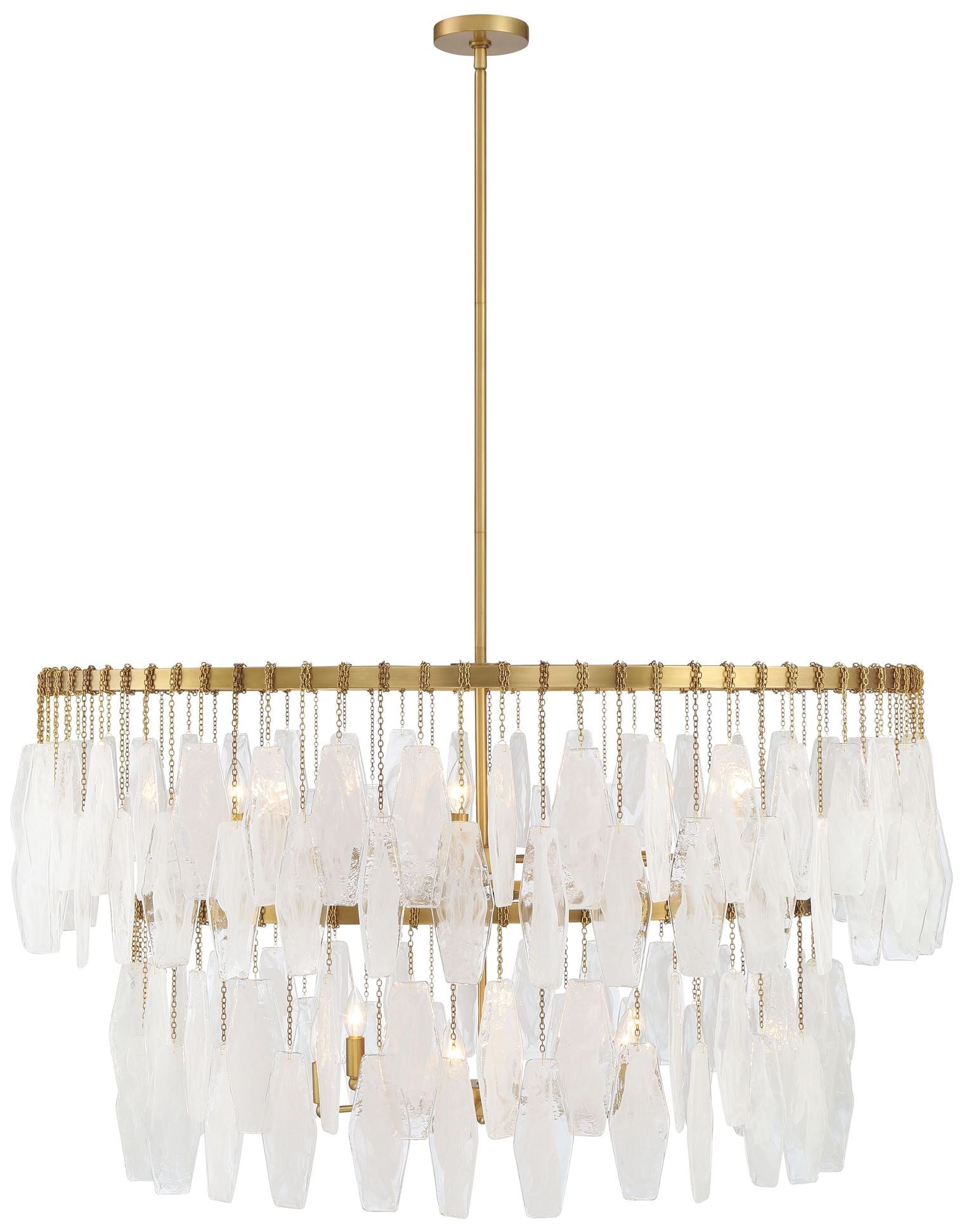 Lavery Willow 14-Light 45-in Legacy Brass Chandelier