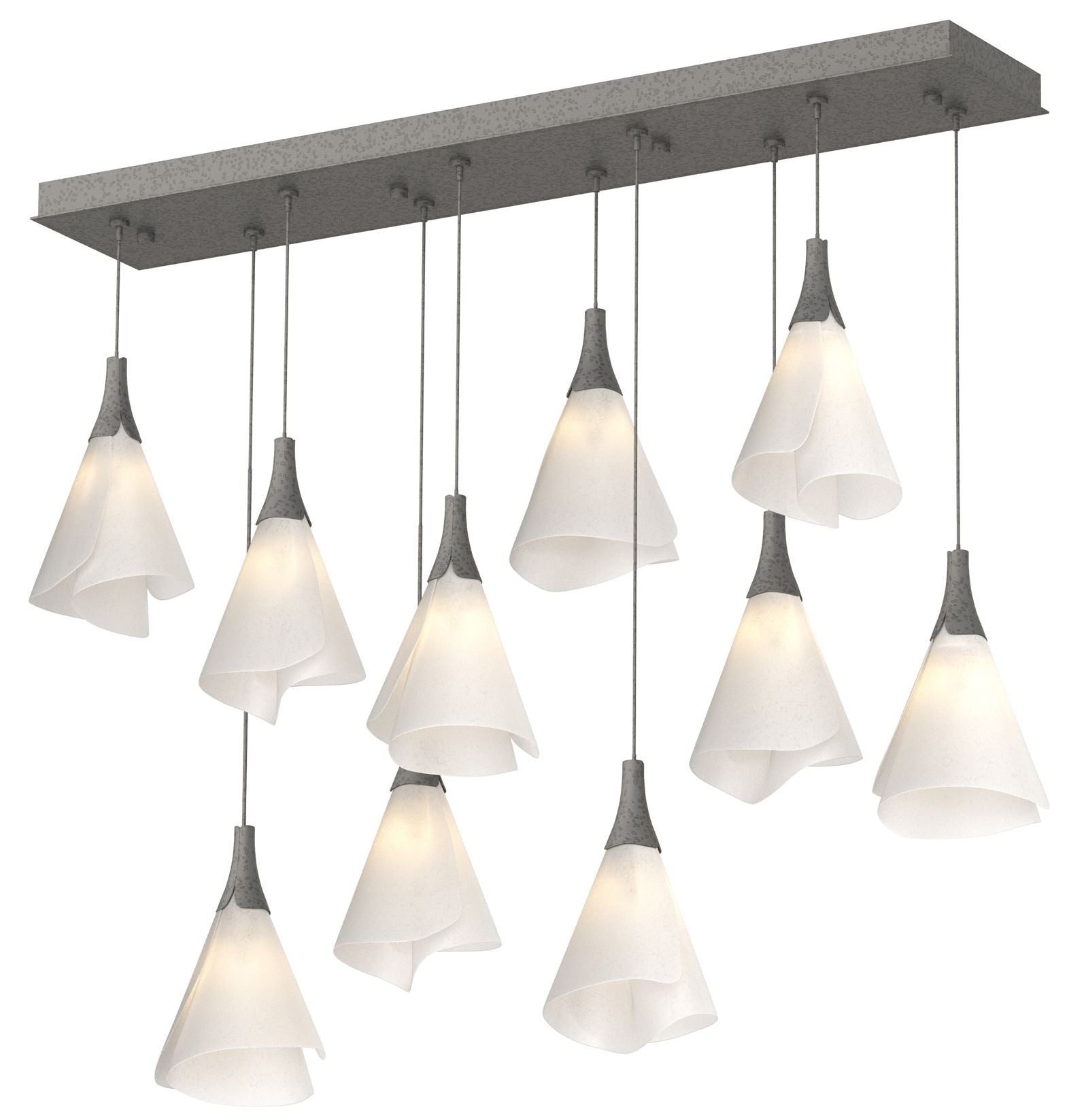 Mobius 10-Light Rectangular Iron Chandelier