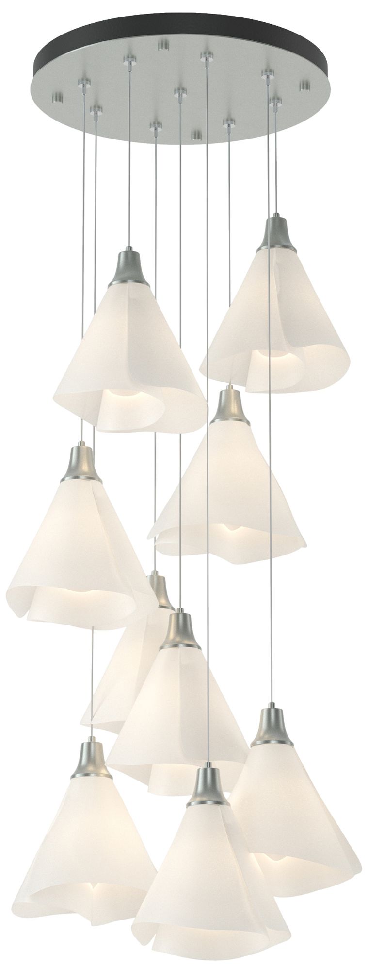 Mobius 9-Light Round Standard Pendant with Spun
