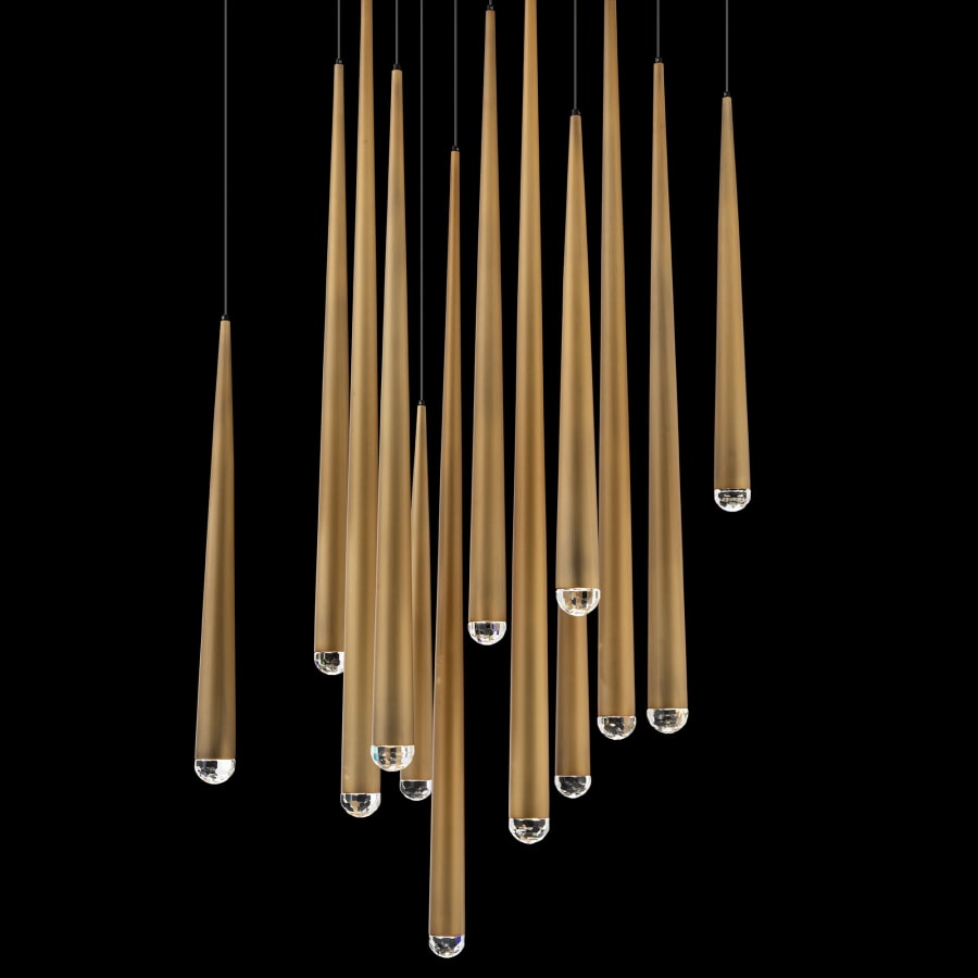 Cascade 13-Light 20" Wide LED Crystal Pendant Light