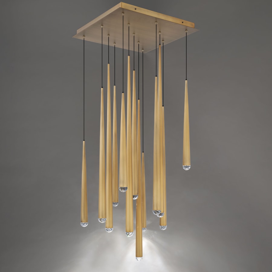 Cascade 13-Light 20" Wide LED Crystal Pendant Light