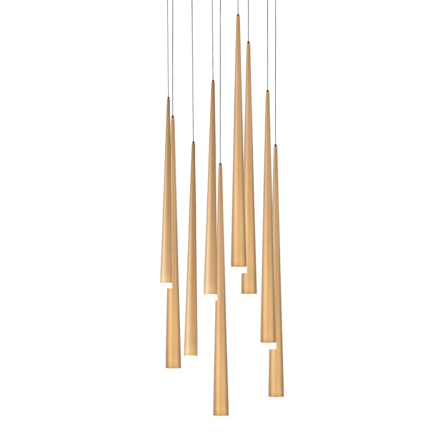 Cascade 9-Light 17" Wide LED Crystal Multi Chandelier