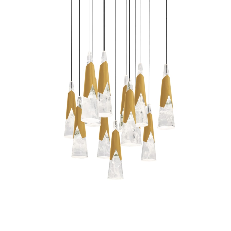 Kilt 13-Light 20" Wide LED Suspension Multi-Light