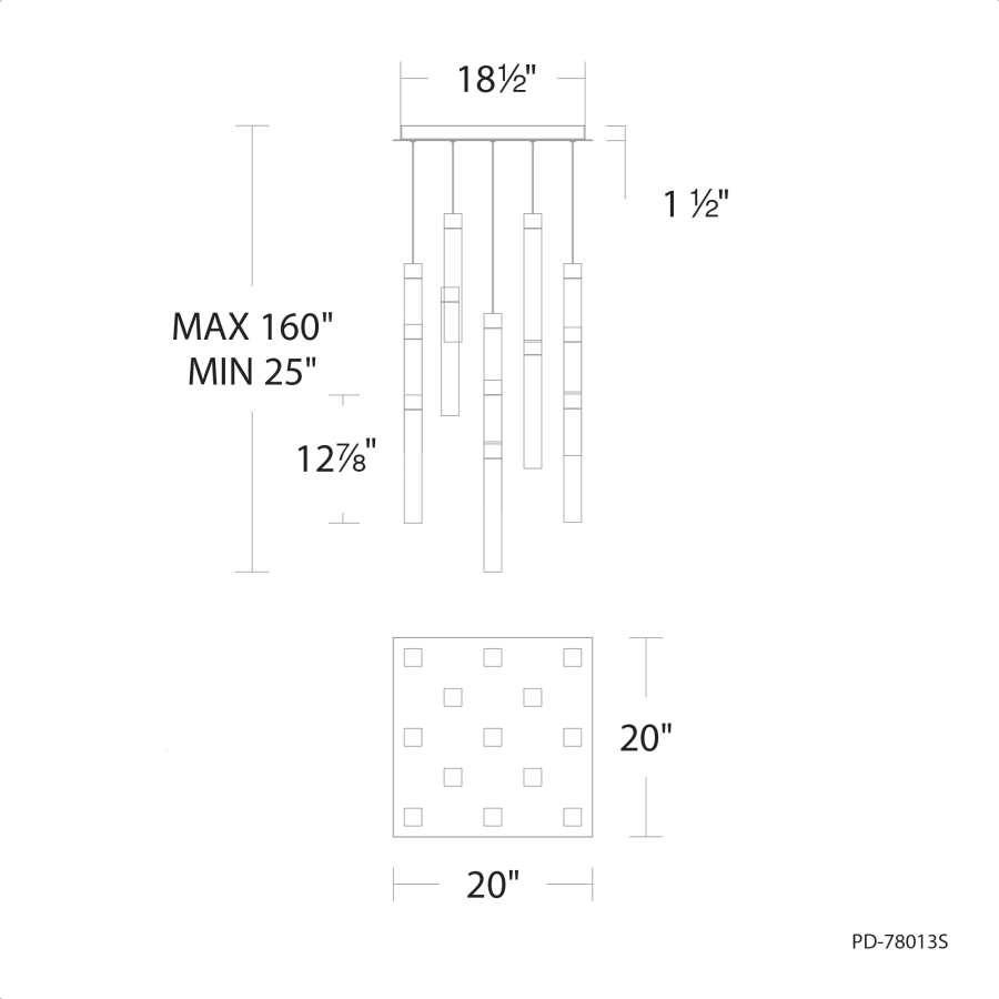 Minx 13-Light 20" Wide LED Crystal Multi-Light Pendant