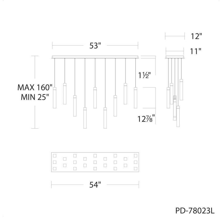 Minx 23-Light 12" Wide LED Crystal Multi-Light Pendant