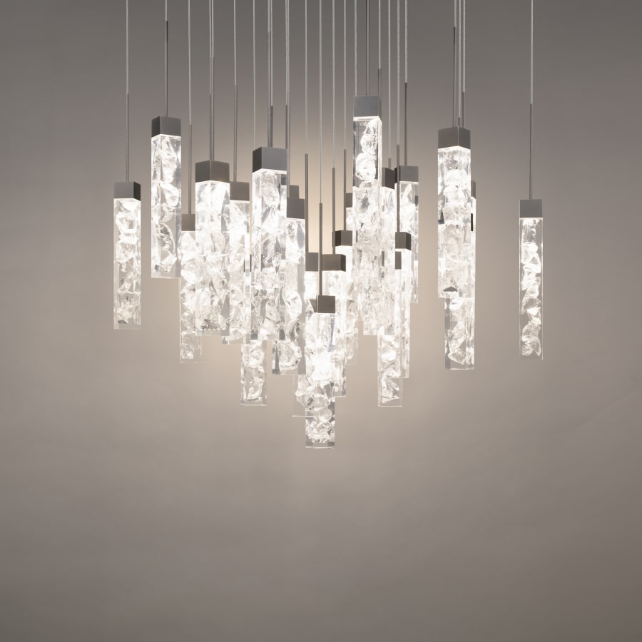 Minx 25-Light 28" Wide LED Crystal Multi-Light Pendant