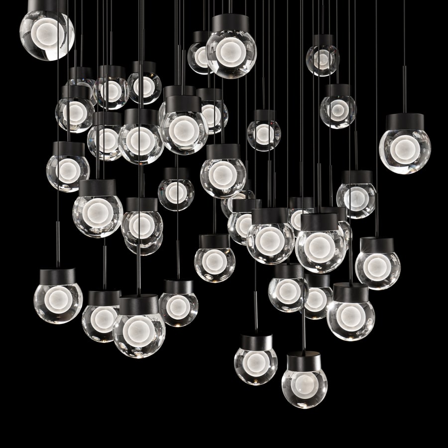 Double Bubble 41-Light 28" Wide LED Suspension Multi