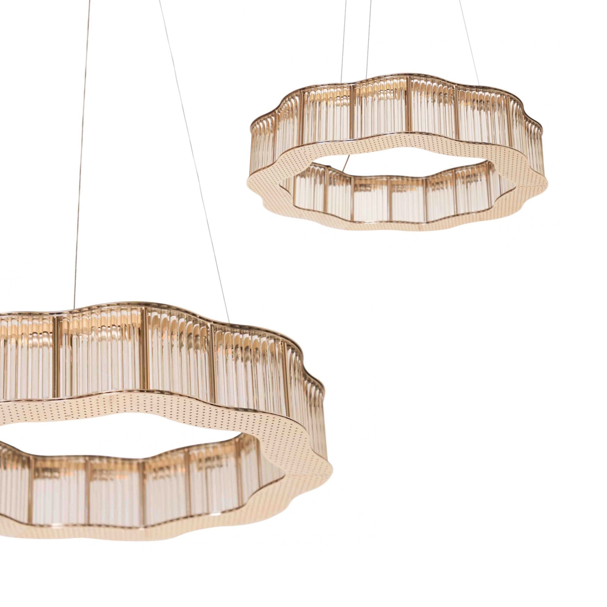 Modern Glass Art Deco Chandelier