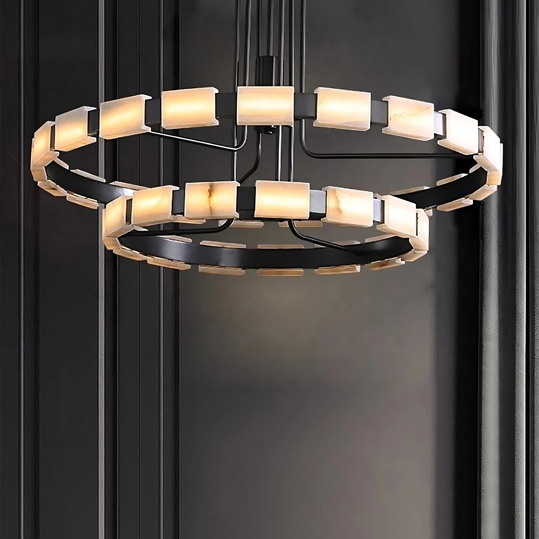 Villa Marble Mid-Century Modern Chandelier
