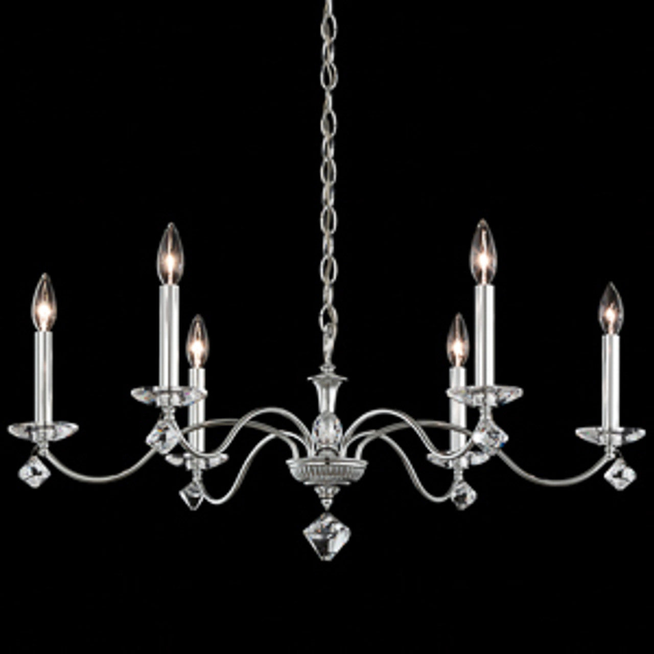 Modique Chandelier, 5-Light, Heirloom Bronze, Clear Heritage Crystal, 27"W (MD1005N-76H 1HZZH1)