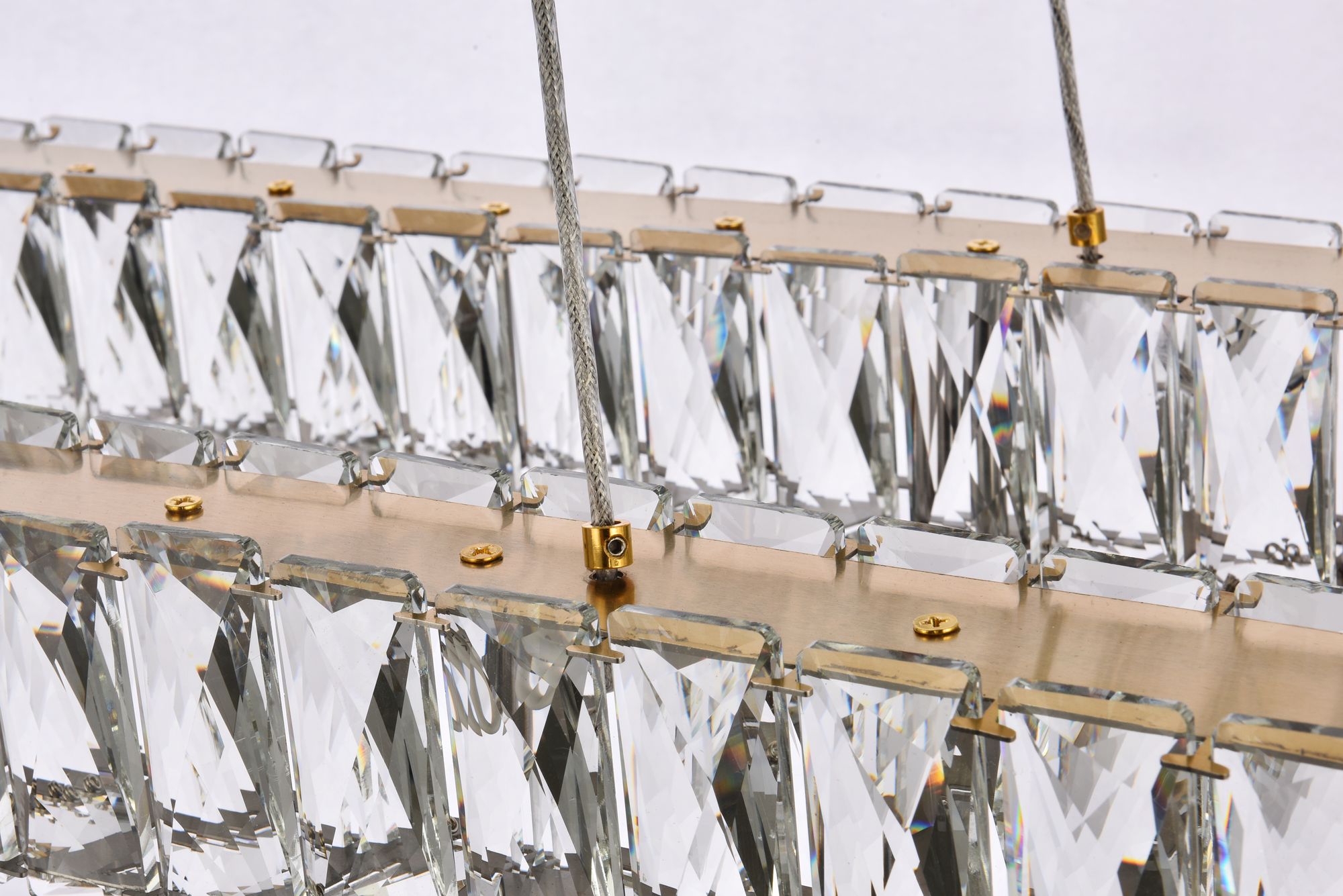 Monroe 42" Led Double Rectangle Chandelier
