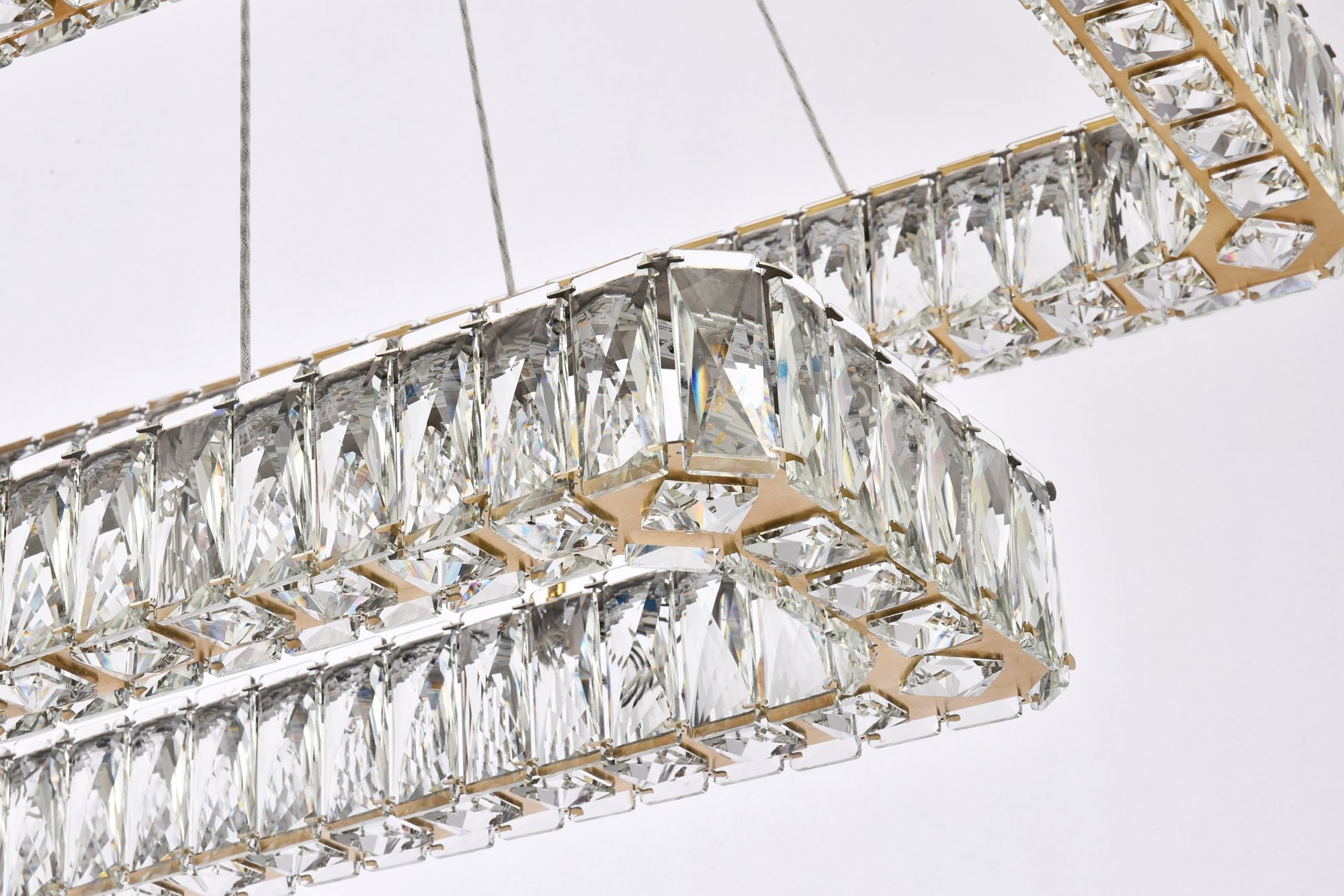 Monroe 42" Led Double Rectangle Chandelier