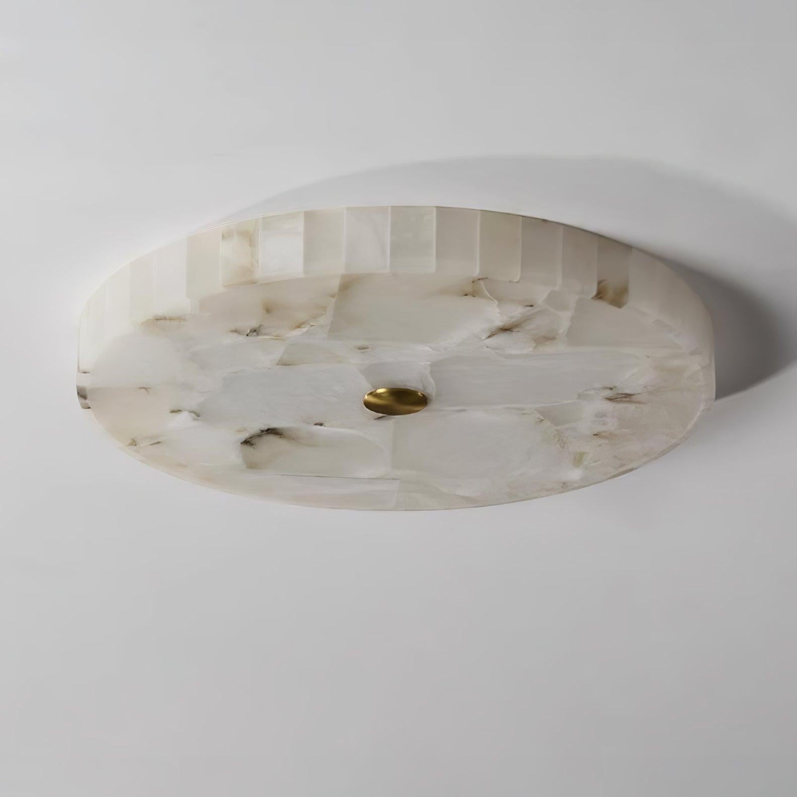 Mosaic Alabaster Round Ceiling Light