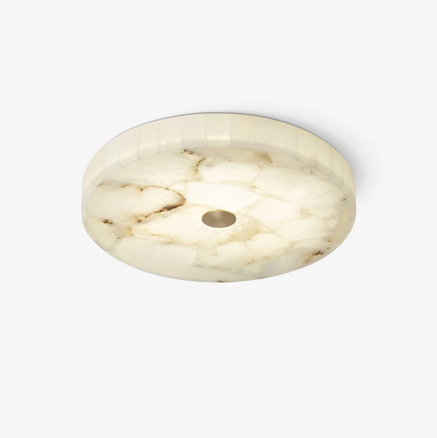 Mosaic Alabaster Round Ceiling Light
