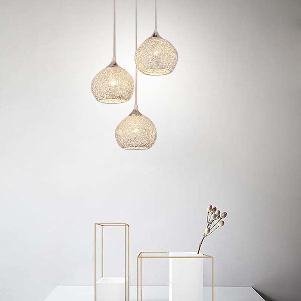 Semi-Transparent Cluster Metal Bar Pendant Light