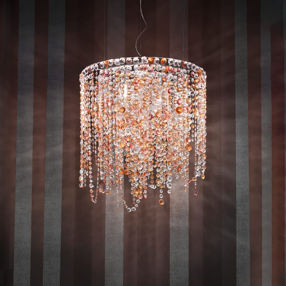 Multi Colored Round Italian Chandelier