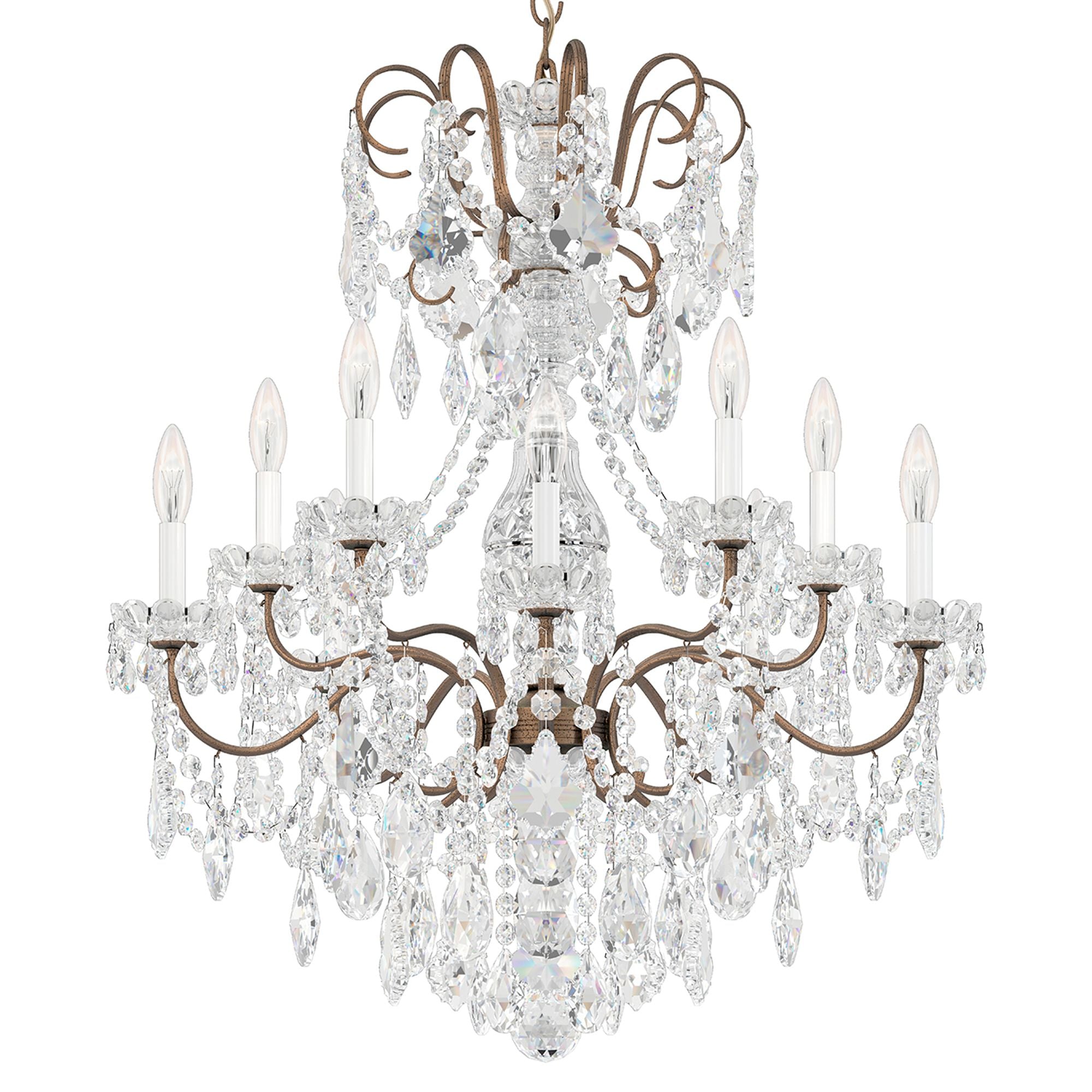 New Orleans 31"H X 10-Light Crystal Chandelier
