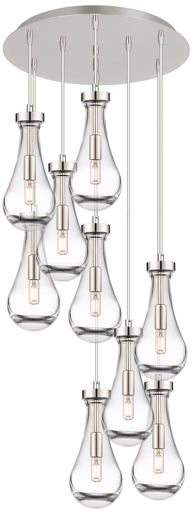Newton Sphere 12-Light Polished with Chandelier