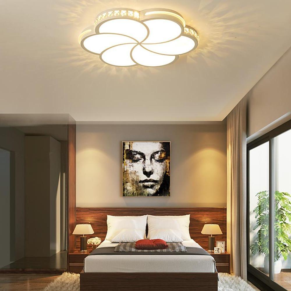 Geometric Flower Shaped Flush Mount Ceiling Light Metal