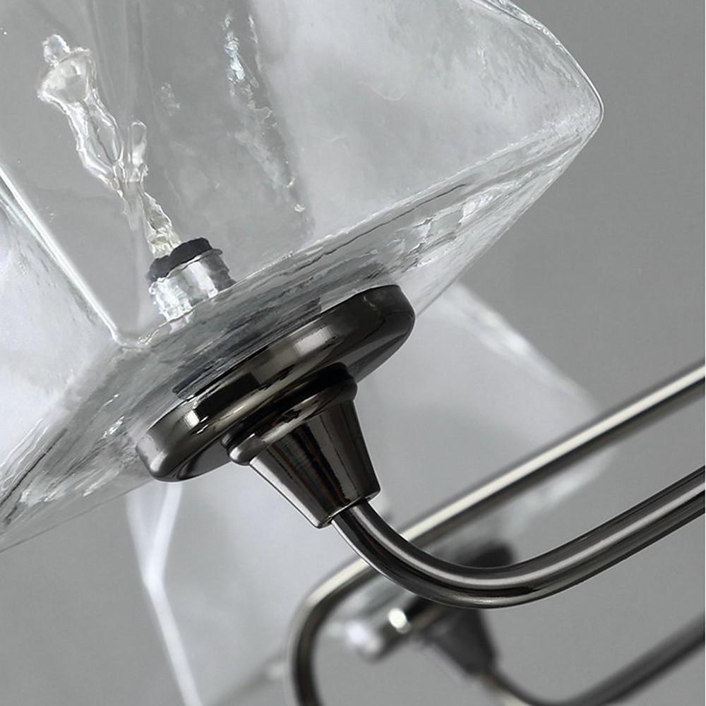 Mini Sputnik Chandelier Light Metal Glass LED for Room