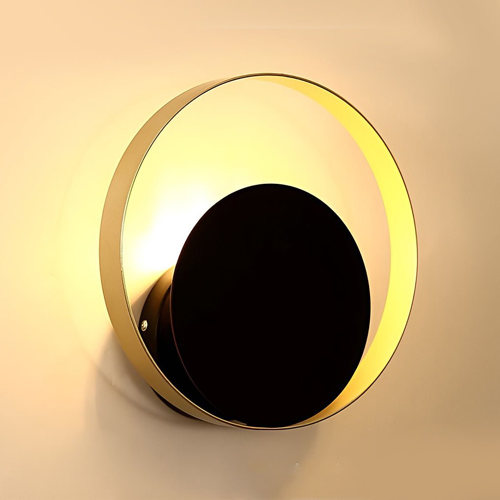 Nordic Clean-Lined LED Sconce Creative Circular Wall Light, detail angle 5, Tianguang Select