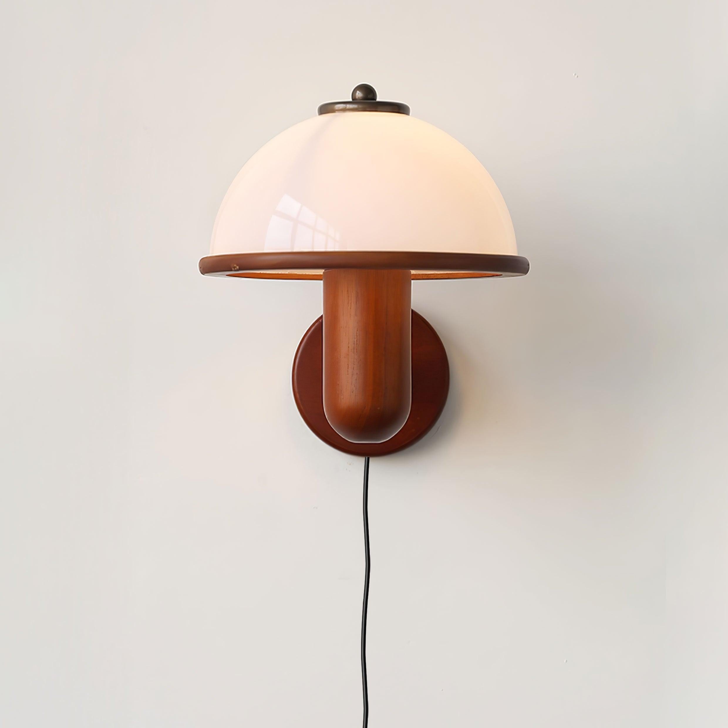 Oak Mushroom Wall Lamp