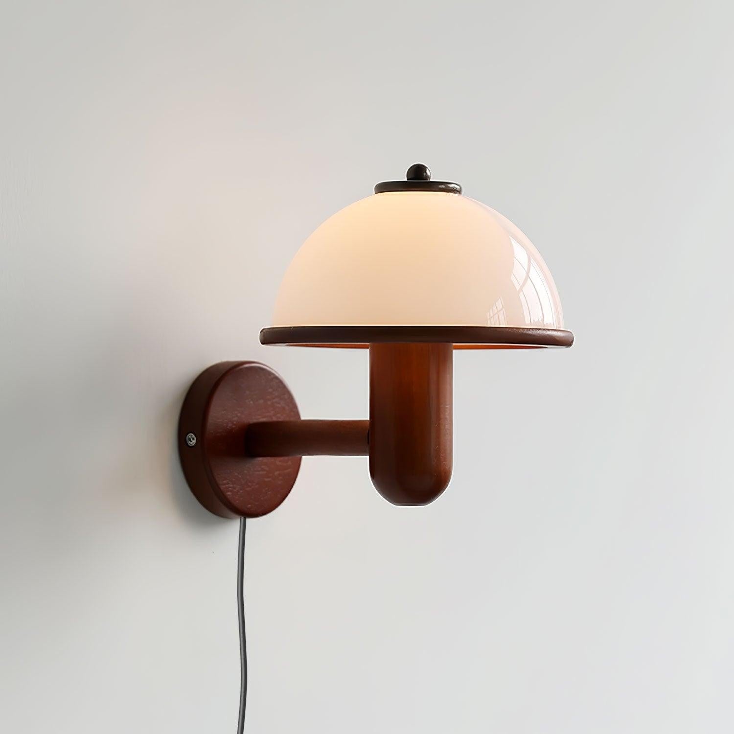 Oak Mushroom Wall Lamp