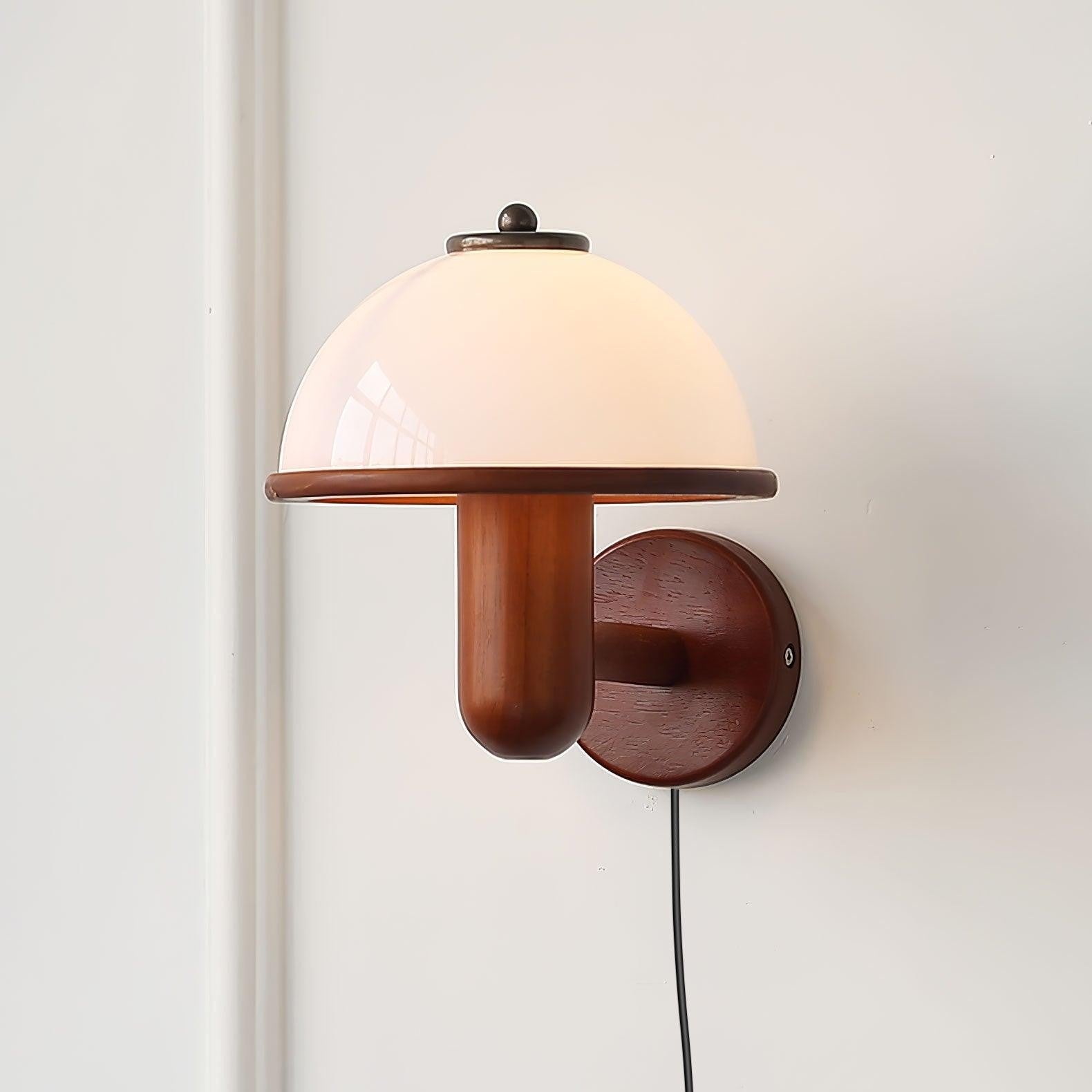 Oak Mushroom Wall Lamp