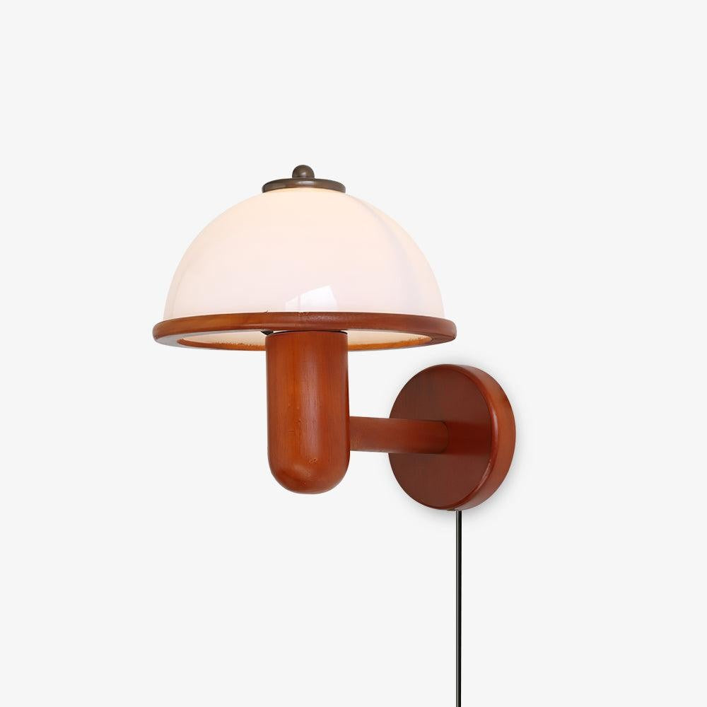 Oak Mushroom Wall Lamp