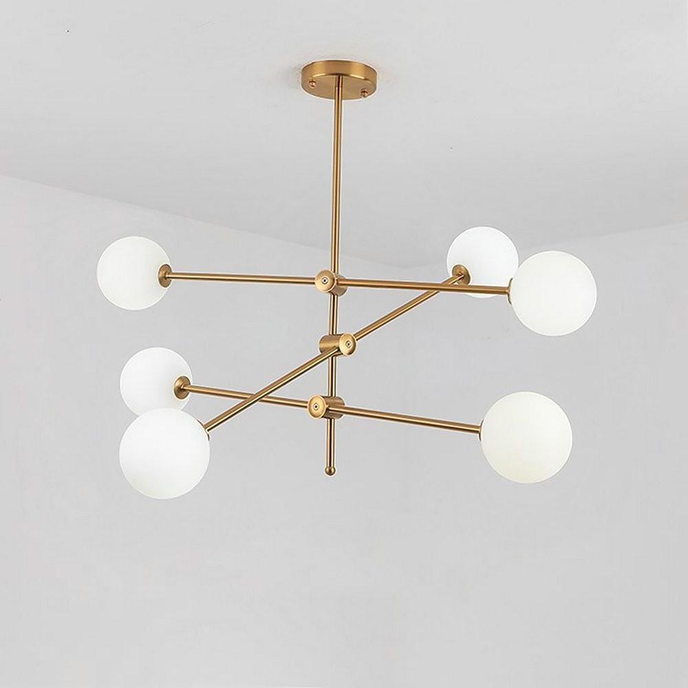 Geometrical Gold Sputnik Chandelier Globe Chandelier