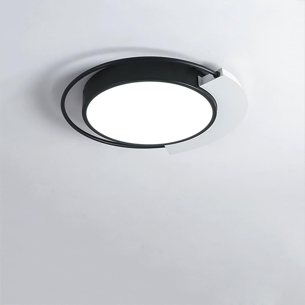 Modern Circular 1-Light Flush Mount Ceiling Light