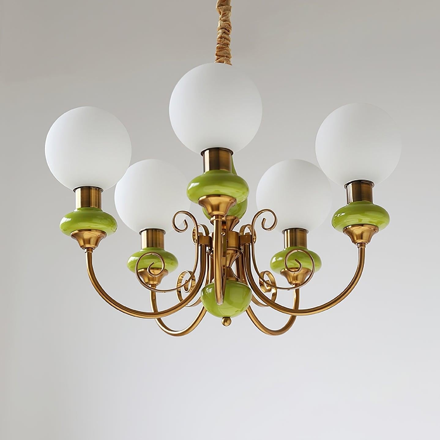 Onyx Glow Glass Chandelier