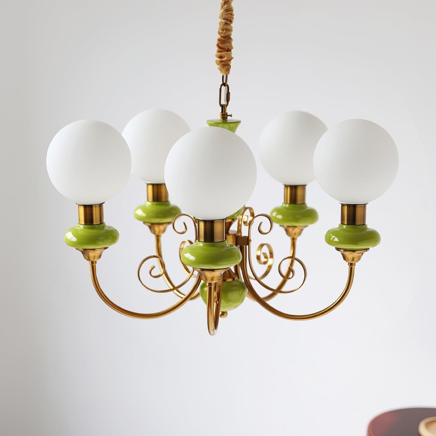 Onyx Glow Glass Chandelier