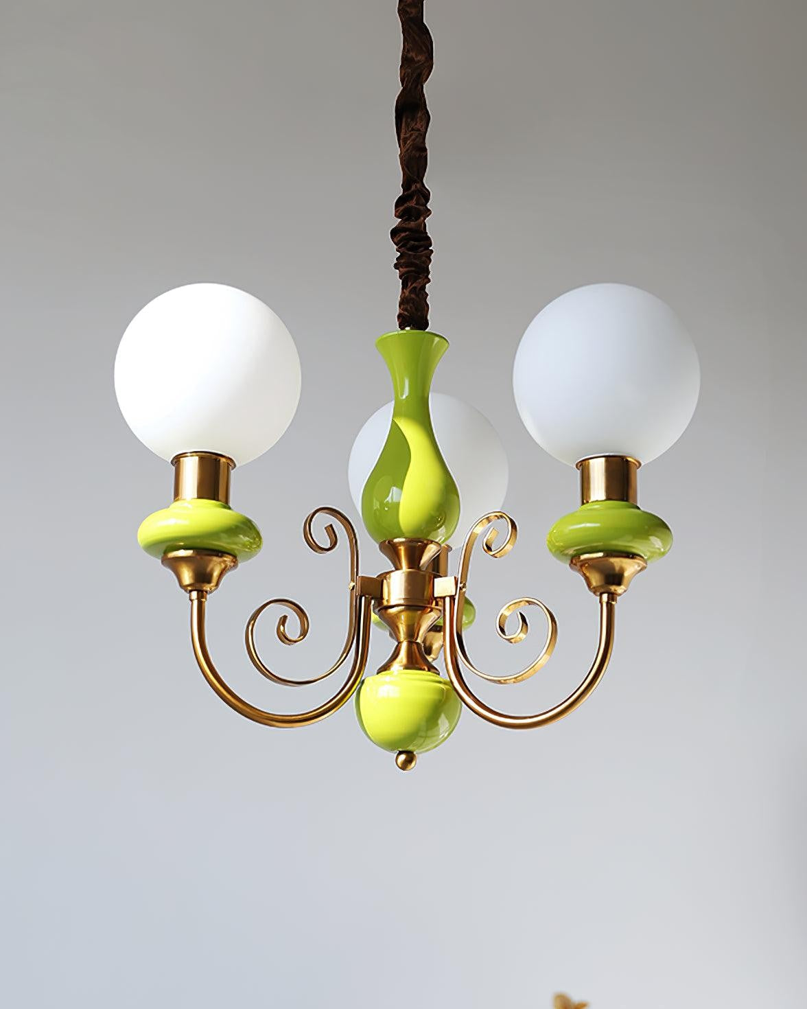Onyx Glow Glass Chandelier