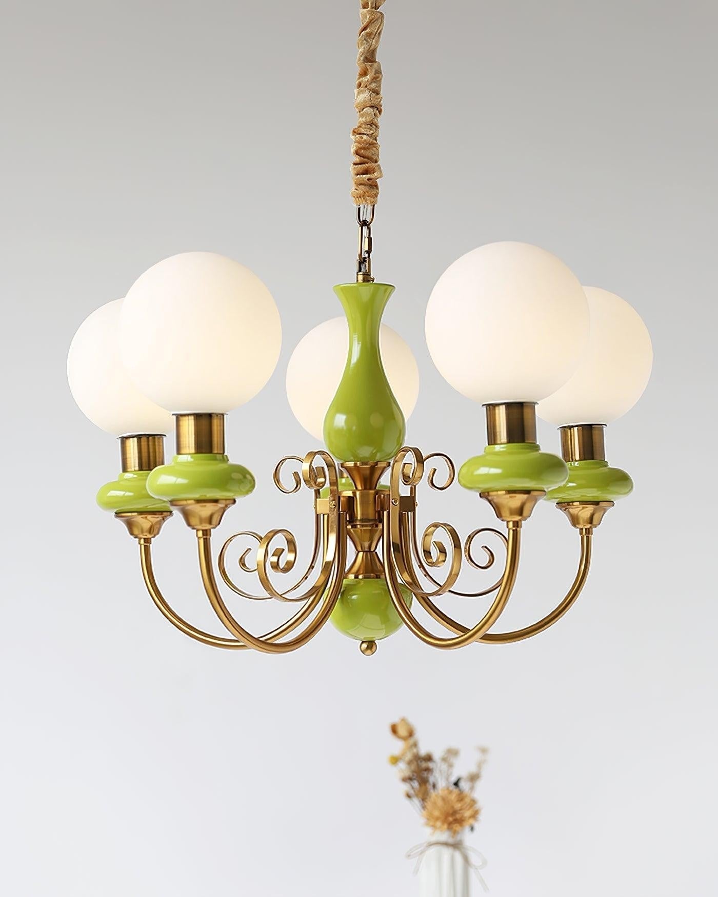Onyx Glow Glass Chandelier