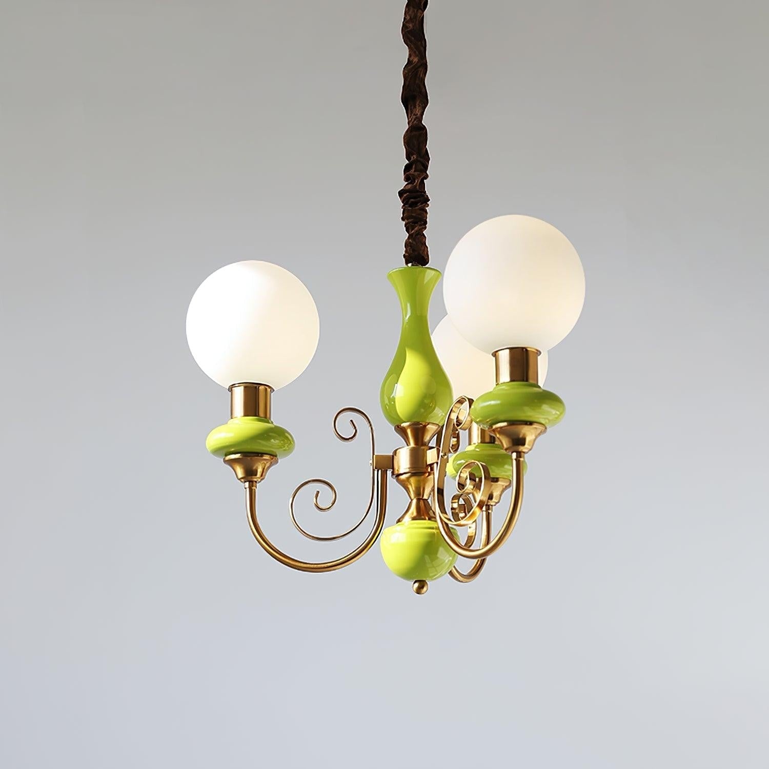 Onyx Glow Glass Chandelier