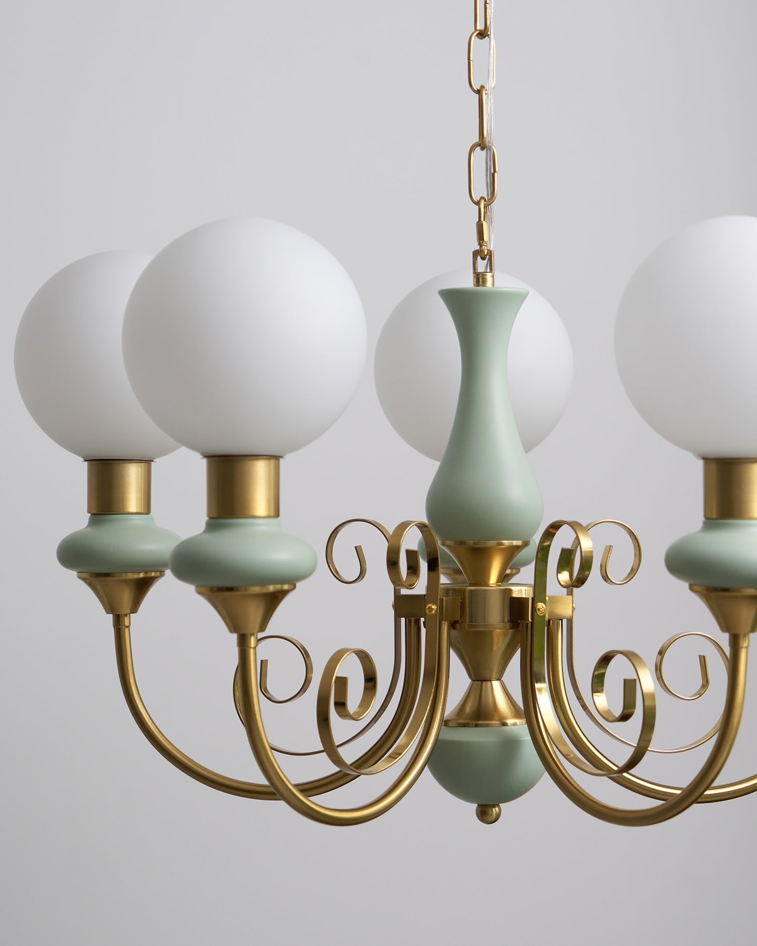 Onyx Glow Glass Chandelier