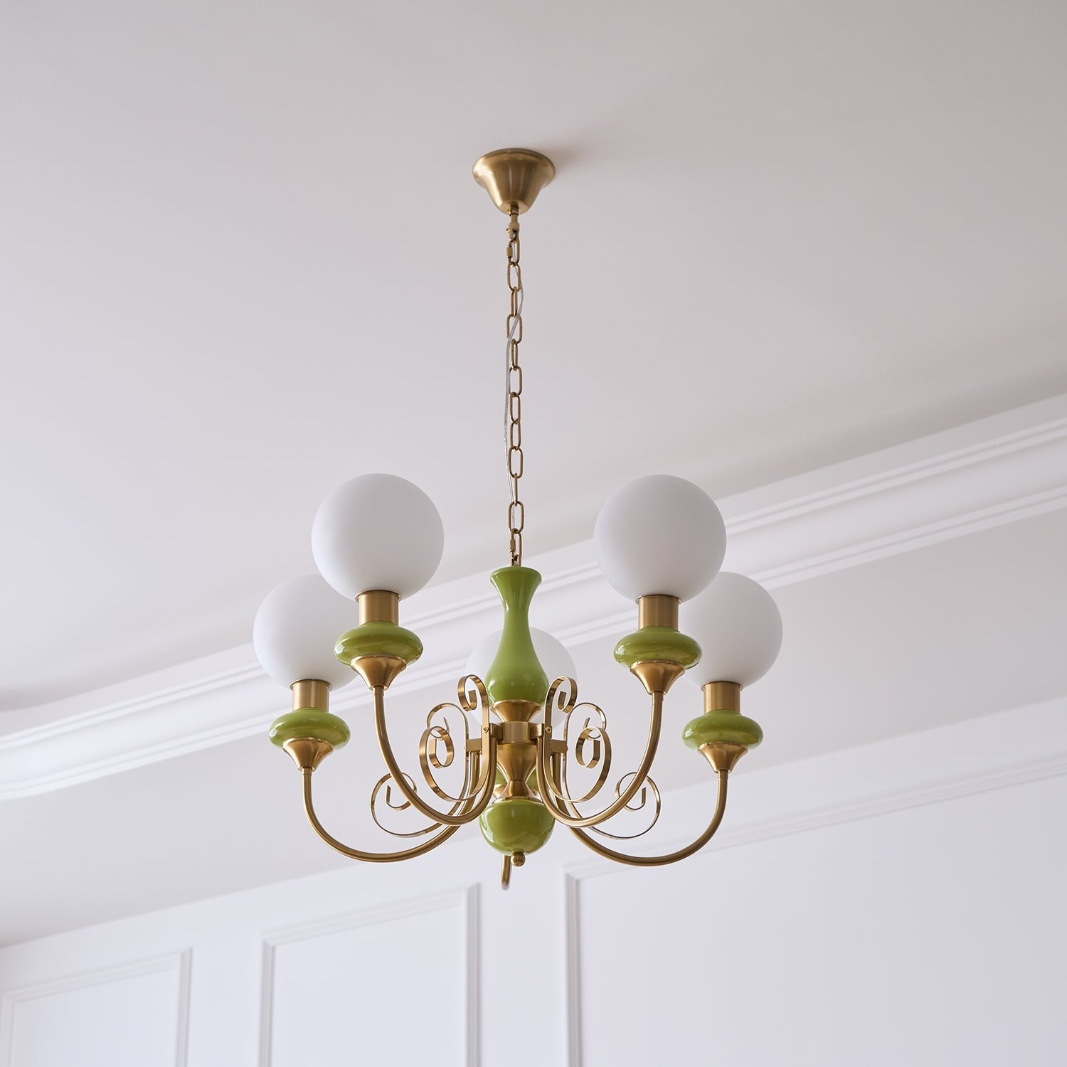 Onyx Glow Glass Chandelier