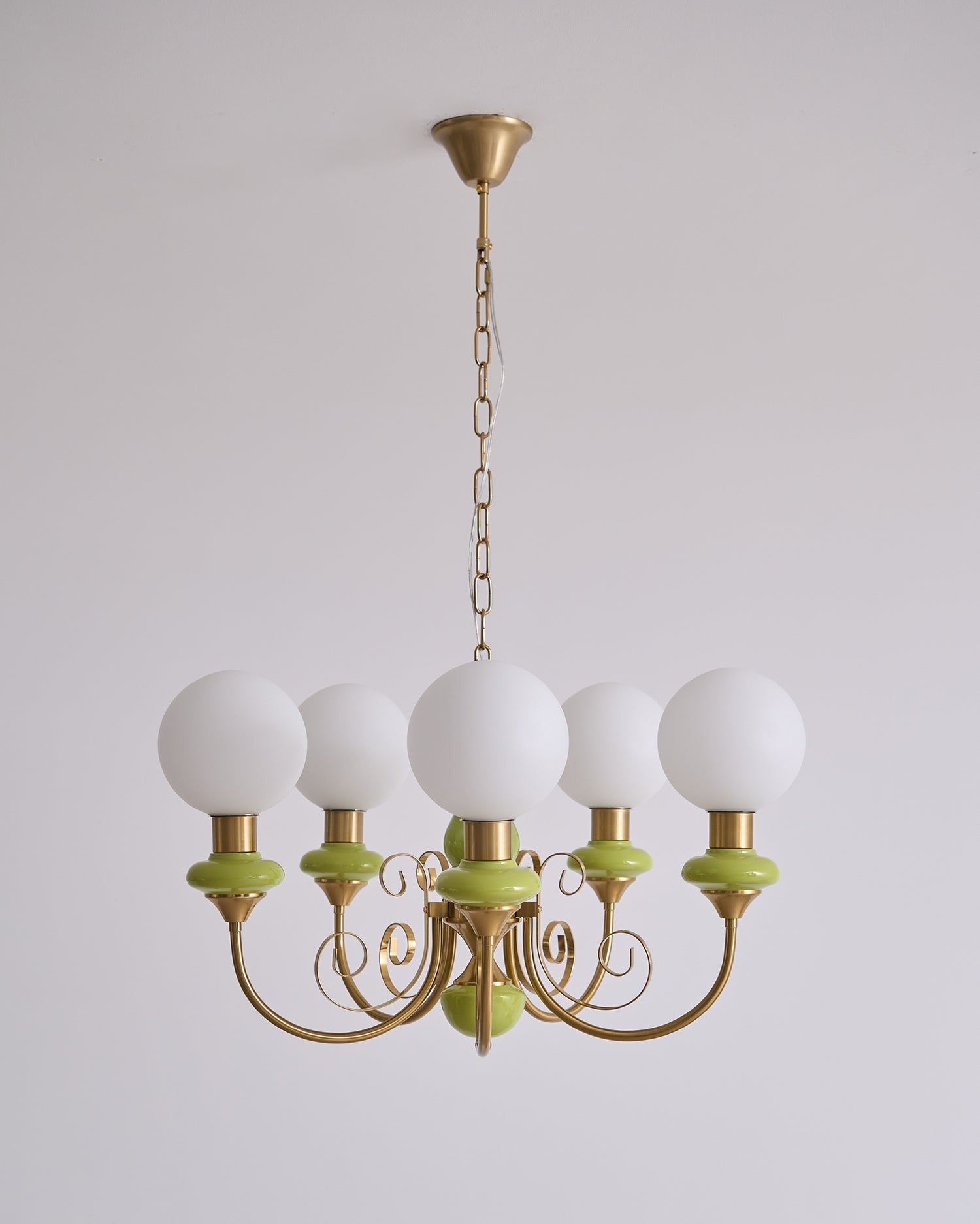 Onyx Glow Glass Chandelier