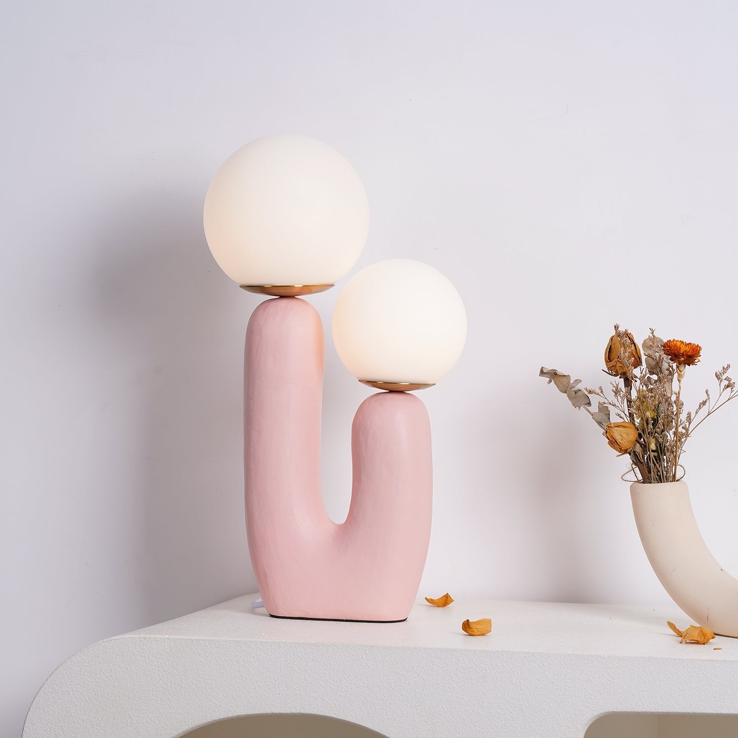 Oo Textured Resin Table Lamp