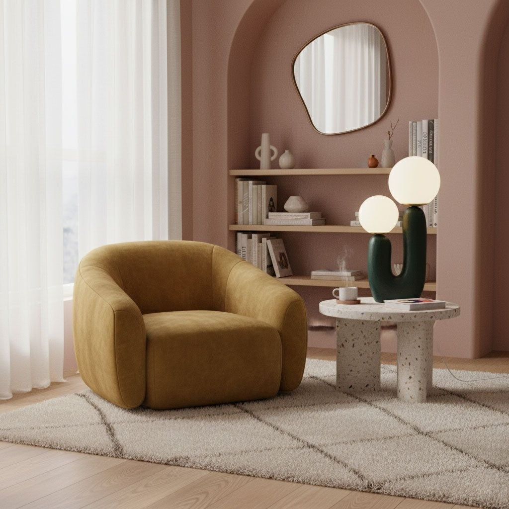 Oo Textured Resin Table Lamp
