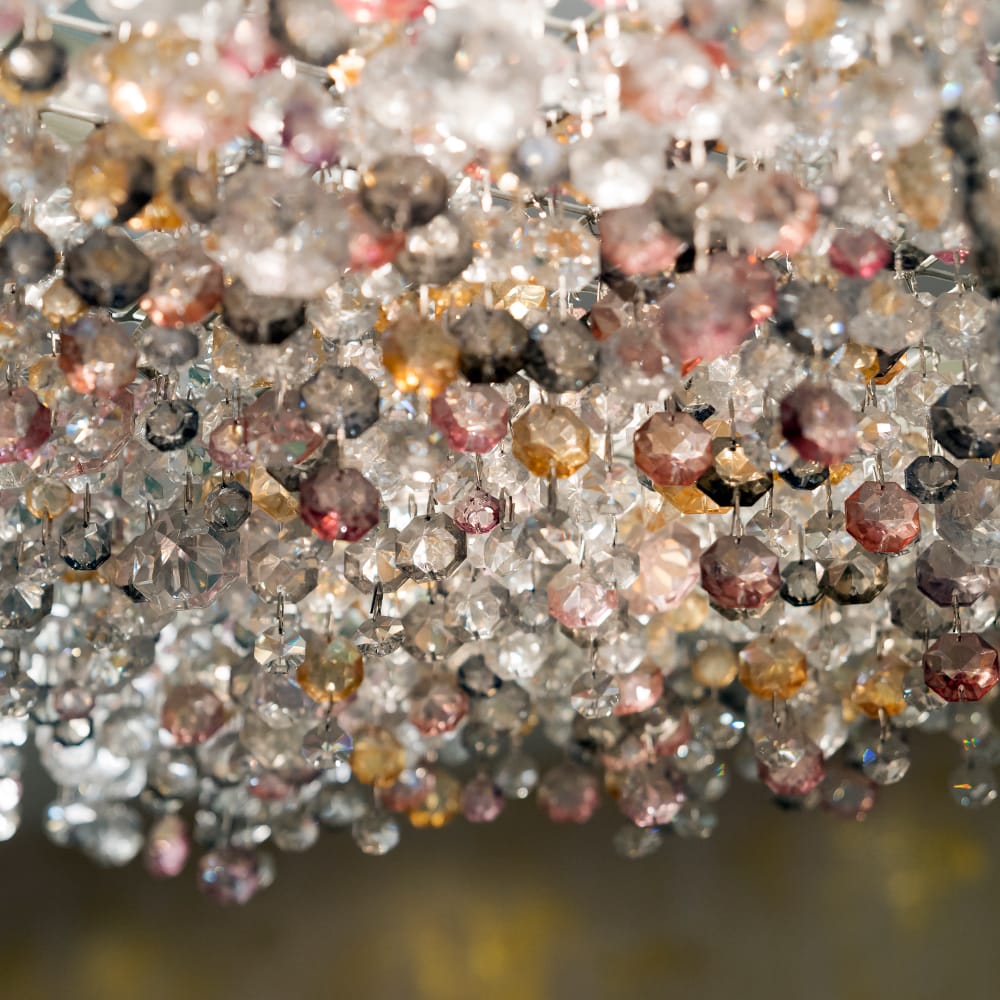 Opulent Multicolor Modern Square Chandelier