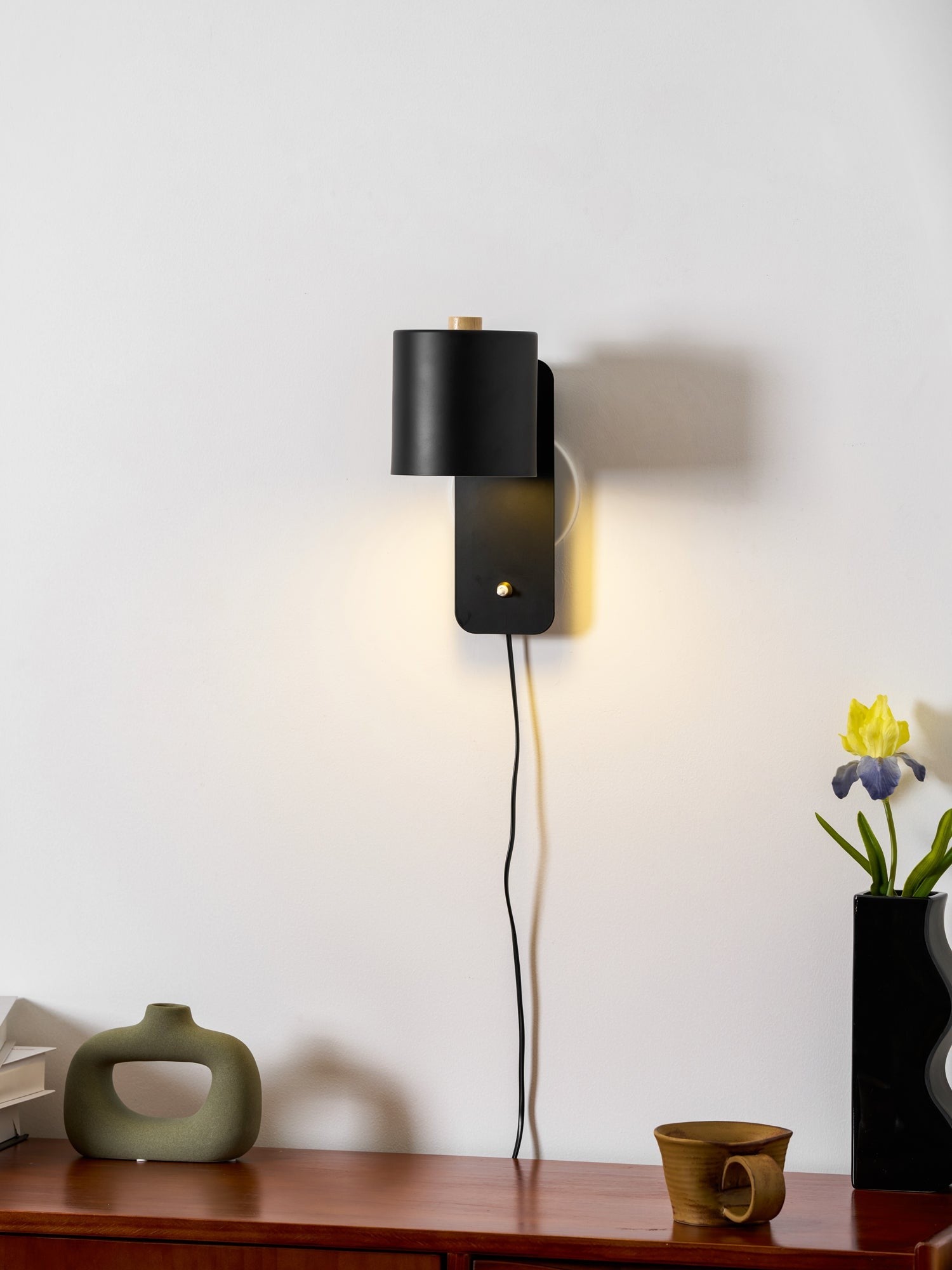 Orbit Plug-in Rotating Wall Lamp