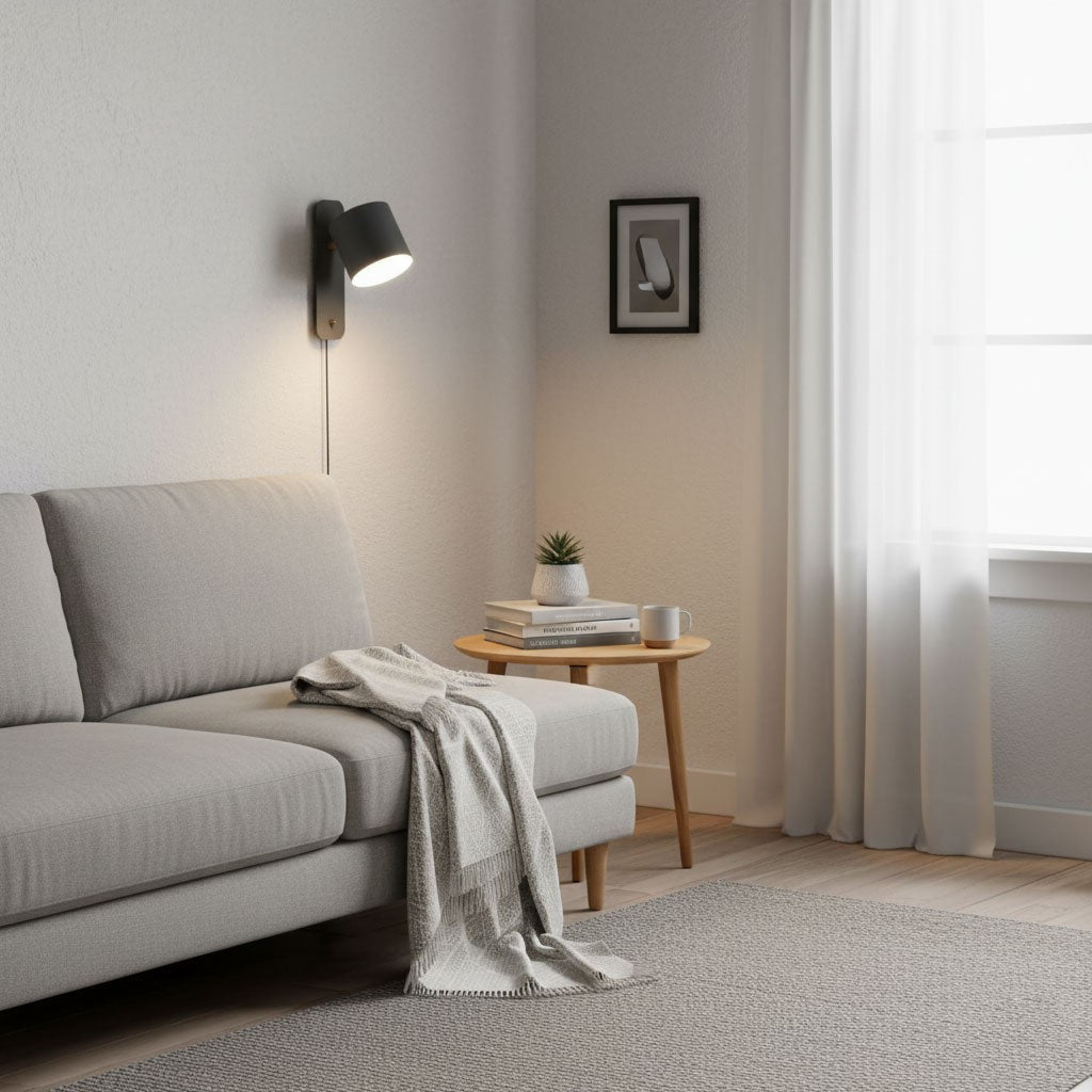 Orbit Plug-in Rotating Wall Lamp