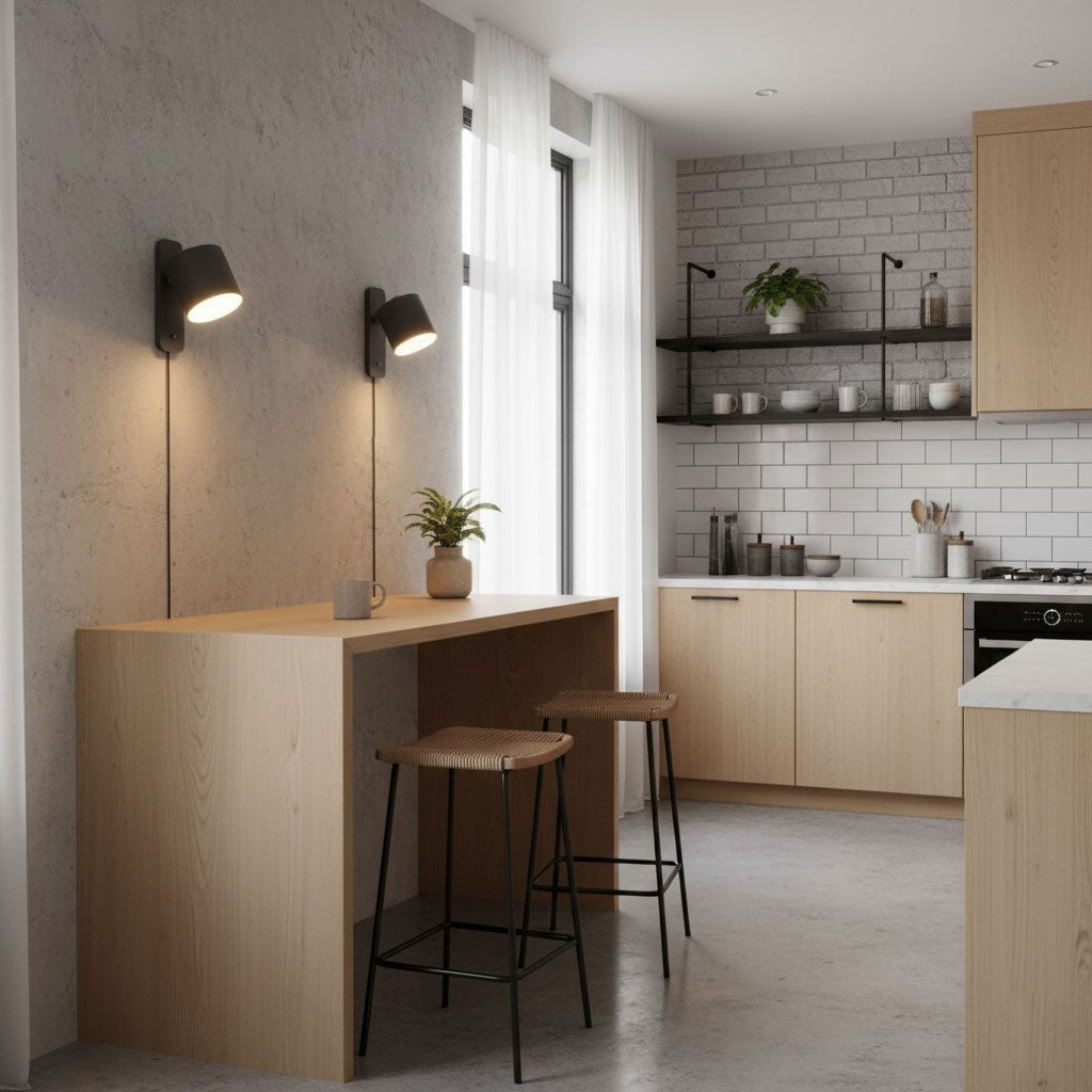 Orbit Plug-in Rotating Wall Lamp