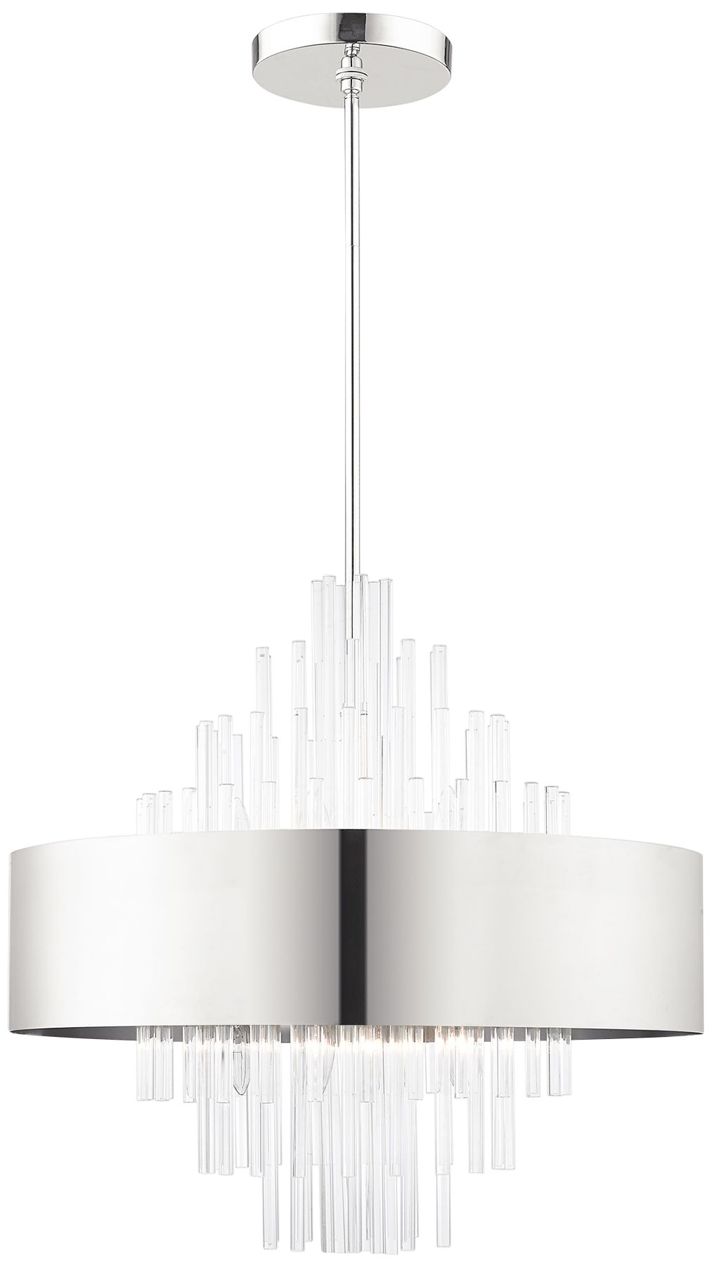Orenburg 10-Light Polished Nickel Chandelier