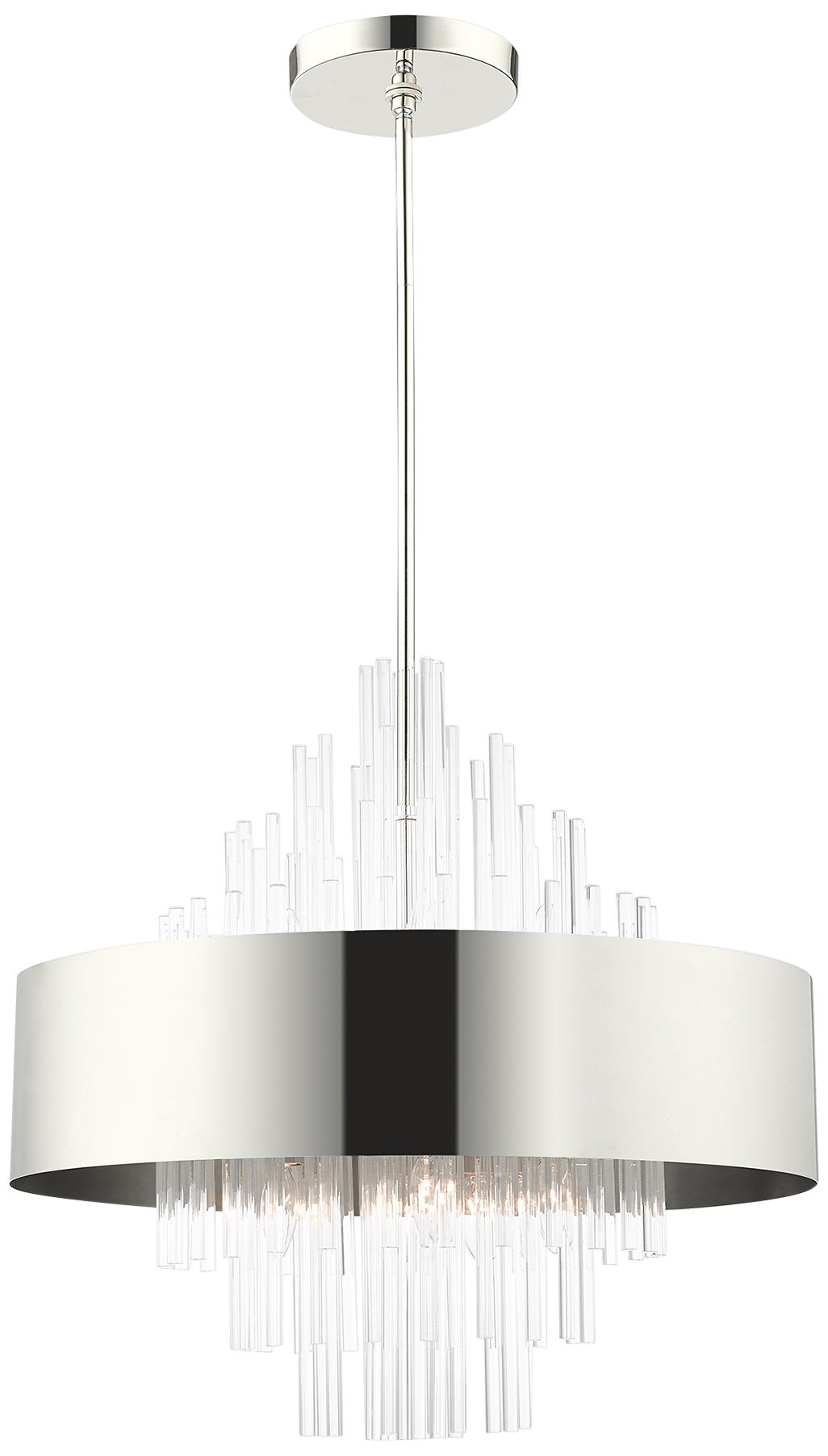 Orenburg 10-Light Polished Nickel Chandelier